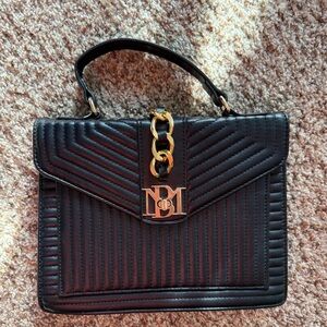 Badgley Mischka Black Quilted Handbag